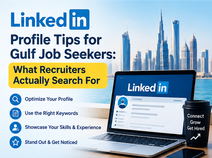 LinkedIn profile tips Gulf jobs